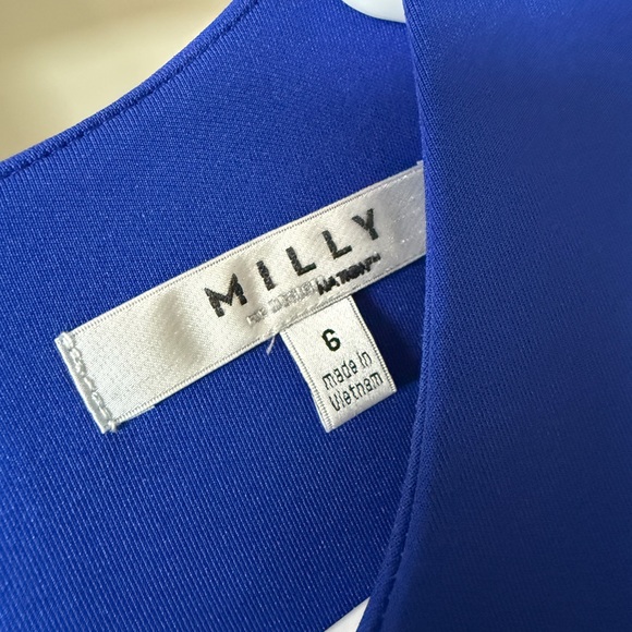 Royal Blue Mini Dress, Size 6 by MILLY - Picture 3 of 6